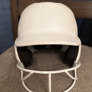 Small Easton Ghost (White) Batting Helmet (Used)