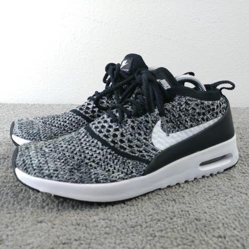 Nike Air Max Thea Ultra Flyknit Womens Size 7.5 Running Shoes Oreo Sneakers