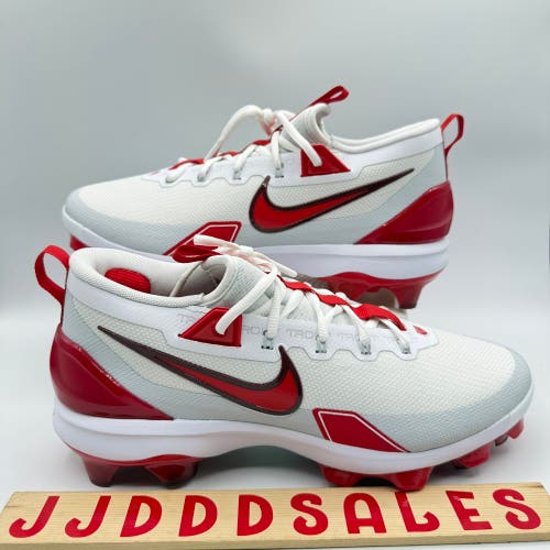 Nike Force Trout 9 Elite MCS Baseball Cleats FZ0884-101 Red White Men’s Sz 10.5

New Without Box