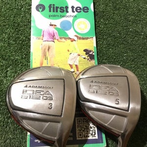 Adams Idea A12 OS Woods Set (3W & 5W) Seniors Lite 50g Grafalloy Graphite Shafts