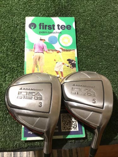 Adams Idea A12 OS Woods Set (3W & 5W) Seniors Lite 50g Grafalloy Graphite Shafts