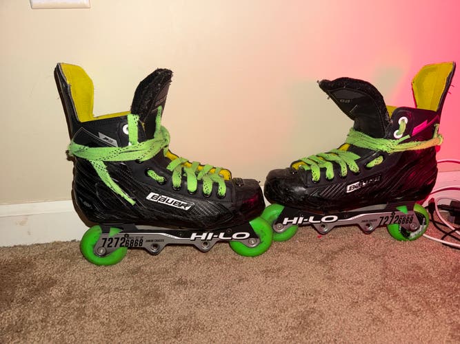 Bauer RS Inline Skates Regular Width Size 6 (Used) + Extra 6 wheels