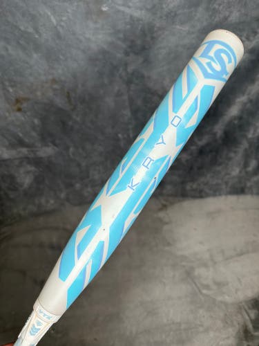 White 2025 Louisville Slugger Kryo Composite Bat (-10) Composite 22 oz 32" (Used)