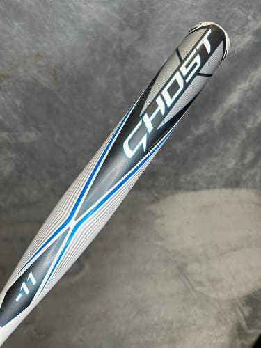 White 2020 Easton Ghost Alloy Bat (-11) Alloy 20 oz 31" (Used)