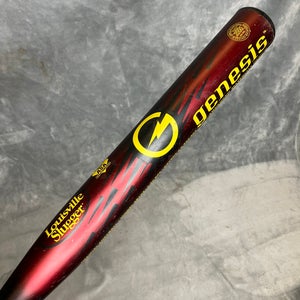 Red Louisville Slugger Genesis Bat (-8) Composite 26 oz 34" (Used)