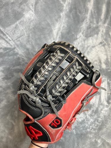Red 44 Pro Signature Series RH Outfield Baseball Glove 11.5" (Used)