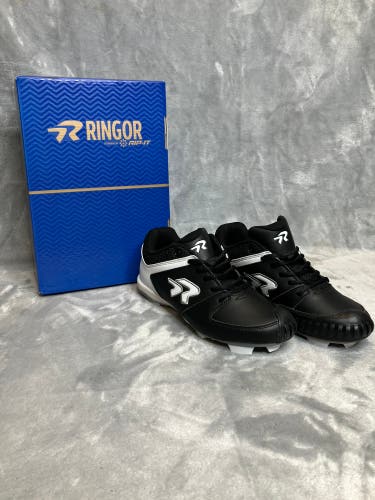 NEW Black 8W Ringor Rip-It Flite Softball Cleat
