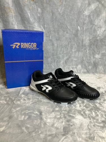 NEW Black 9W Ringor Rip-It Flite Softball Cleats