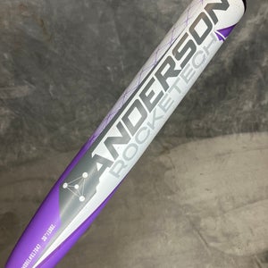 Purple Anderson Rocketech Alloy Bat (-11) 19 oz 30" (Used)