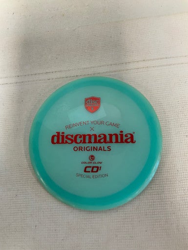 Used Discmania CD1 COLOR GLOW Disc Golf Driver Teal 176g 11823-S000037267