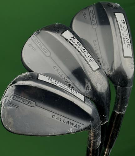Callaway Opus SP Black Shadow Wedge Set 50-10*, 54-12*, 58-10* GW, SW, LW NEW!m