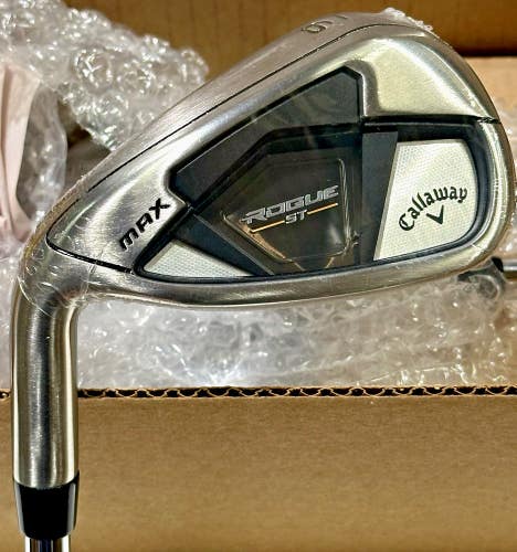 Callaway Rogue ST Max 24 Iron Set LEFT Hand 5-AW Steel XP95 S300 Stiff LH NEW!