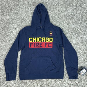 Chicago Fire FC Sweatshirt Mens Medium Blue MLS Soccer Fanatics Hoodie Fleece
