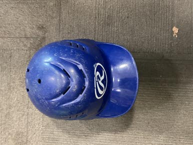 Used Rawlings BASEBALL HELMET Batting Helmet No Mask Royal Blue MD 11614-S000231101