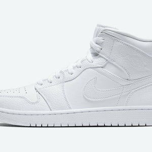 Brand New Mens Jordan 1 Mid ‘Tumbled White’ (2020) Shoes Size 9.5