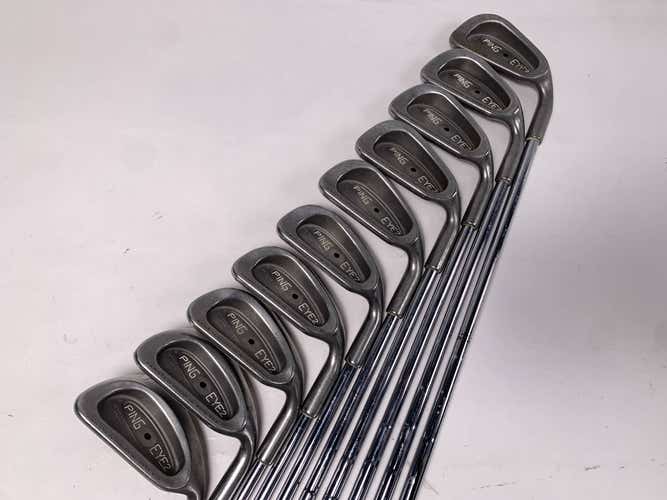Ping Eye 2 Iron Set 2-PW+SW Black Dot Karsten ZZ-Lite Regular Steel Mens RH