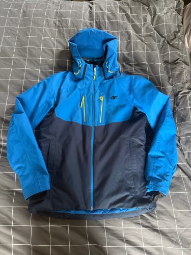 4F Blue Men's Large ski jacket Jacket (Used)