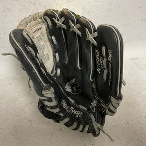 Used Rawlings Sure Catch SC100BGB Baseball Glove RH Throw Black And Grey 10" 11855-S000199381