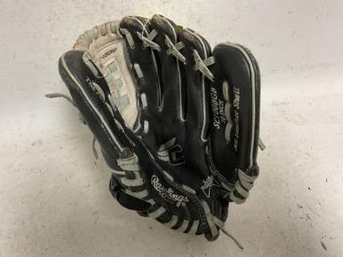Used Rawlings Sure Catch SC100BGB Baseball Glove RH Throw Black And Grey 10" 11855-S000199381