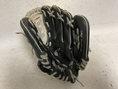Used Rawlings Sure Catch SC100BGB Baseball Glove RH Throw Black And Grey 10" 11855-S000199381