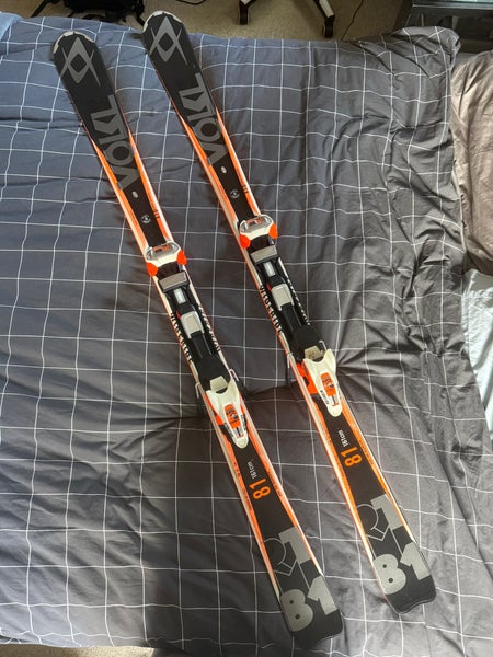 Volkl RTM 81 161 cm All Mountain Skis With Marker Bindings Max Din 12 (Used)