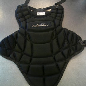 Used POWERBOLT Catchers Chest Protector Black Youth 11339-S000198957