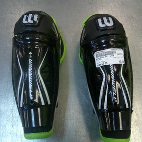Used WinnWell NXT SHIN Youth Shin Guards Black 10" 11339-S000198922