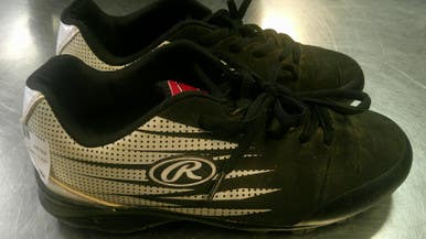 Used Rawlings CLEAT BB/SB Cleats Black Junior 04 11868-S000067630