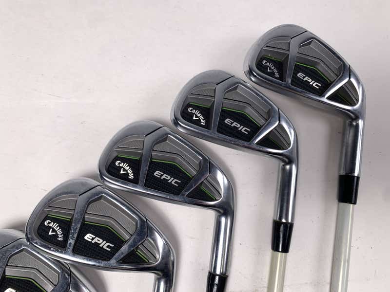 Set De Fers Callaway Epic 5-PW, AW, GW - Project X LZ 95 5.5 Regular - Occasion état Value (bon Jeu)