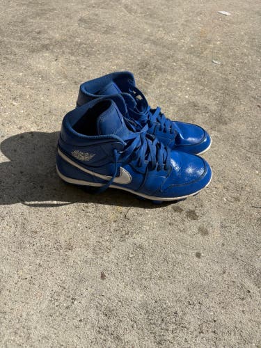 Blue Men's Size M 10.0 (W 11.0) Adult Air Jordan Molded Cleats (Used)