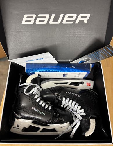 Bauer Supreme Shadow Hockey Skates w/ FlyTi Steel & Aetrex Insoles - Senior 8.5 (NEW in Box)