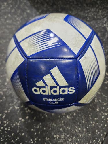 Used Adidas STARLANCER All Size Soccer Ball Royal Blue 5 11849-S000036683