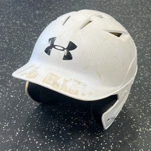 Used Under Armour UA BASEBALL HELMET Batting Helmet No Mask White One Size 11849-S000036882