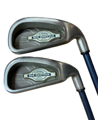 Callaway Big Bertha X-12 5 & 6 irons RH Lite Flex Graphite Shaft