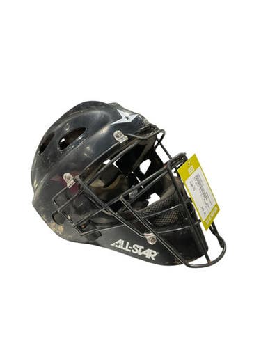 Used All Star 6 1/4-7 HELMET Catchers Helmet w/Mask Black One Size 11834-S000046797