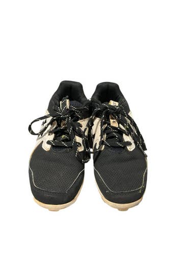 Used Under Armour BLK/WHT CLEATS BB/SB Cleats Black And White Youth 13.0 11834-S000046753