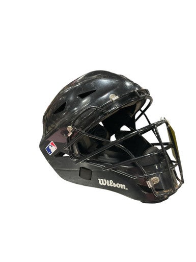 Used Wilson CATCHER HELMET Catchers Helmet w/Mask Black SM 11834-S000046744