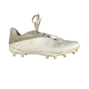 Used Under Armour HIGH OCTANE Soccer Cleats White Youth 06.0 11760-S000088072