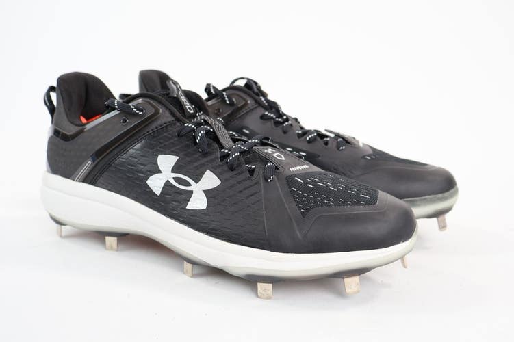 Under Armour Men's Yard Low MT Sz 14 Baseball Softball Cleats 3025592-001 Black