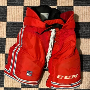 New York Rangers CCM HPUCLP Hockey Pants Pro Stock Medium