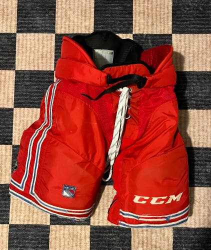 New York Rangers CCM HPUCLP Hockey Pants Pro Stock Medium