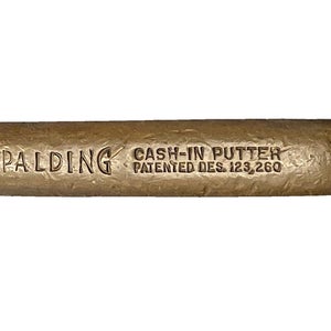 Spalding Cash-In Brass Blade Putter Two Way RH Or LH Steel 34" New Grip Nice
