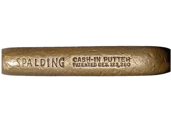 Spalding Cash-In Brass Blade Putter Two Way RH Or LH Steel 34" New Grip Nice