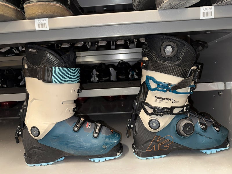 Mondo 27 & 27.5 Unisex K2 Mindbender Alpine Touring Ski Boots Stiff Flex (Used)