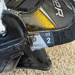 Black/Yellow 2020 Bauer Supreme Ultrasonic Hockey Skates 6 (Used)