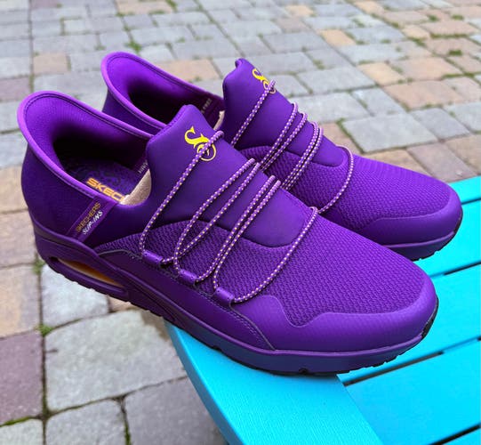 MENS SKECHERS X SNOOP DOGG UNO LAID BACK AIR SLIP-IN SNEAKERS - US SIZE 13 (NEW)