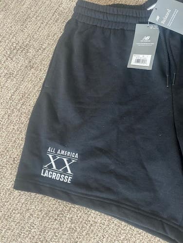 New Balance All America team game lacrosse shorts mens fleece NEW L large