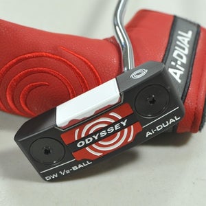Odyssey Ai-DUAL Double Wide 1/2 Ball 35" Putter RH SL 90 Steel w/ Cover  #211790