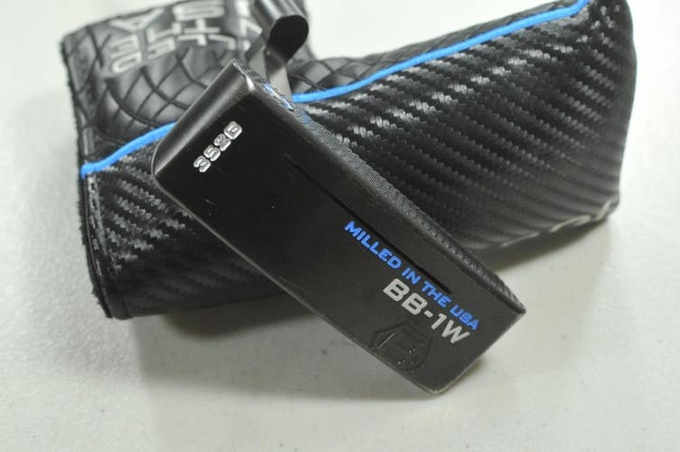 LEFT HANDED Bettinardi 2024 Black BB1 Wide 34" Putter Steel w/ Cover  # 211457