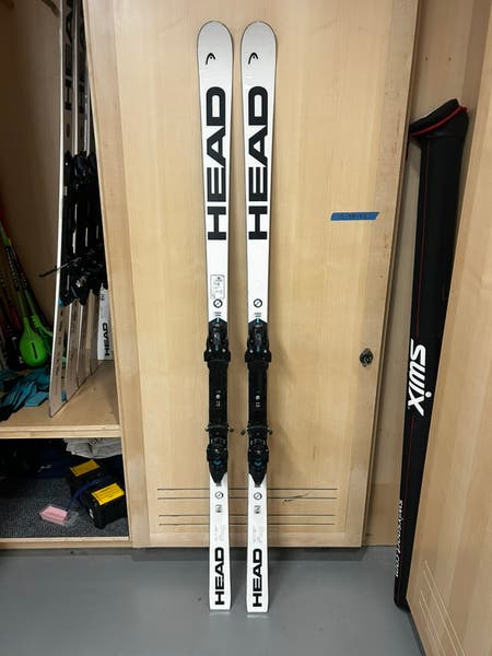 HEAD WC Rebels e-GS FIS Skis 193cm With Bindings Max Din 20